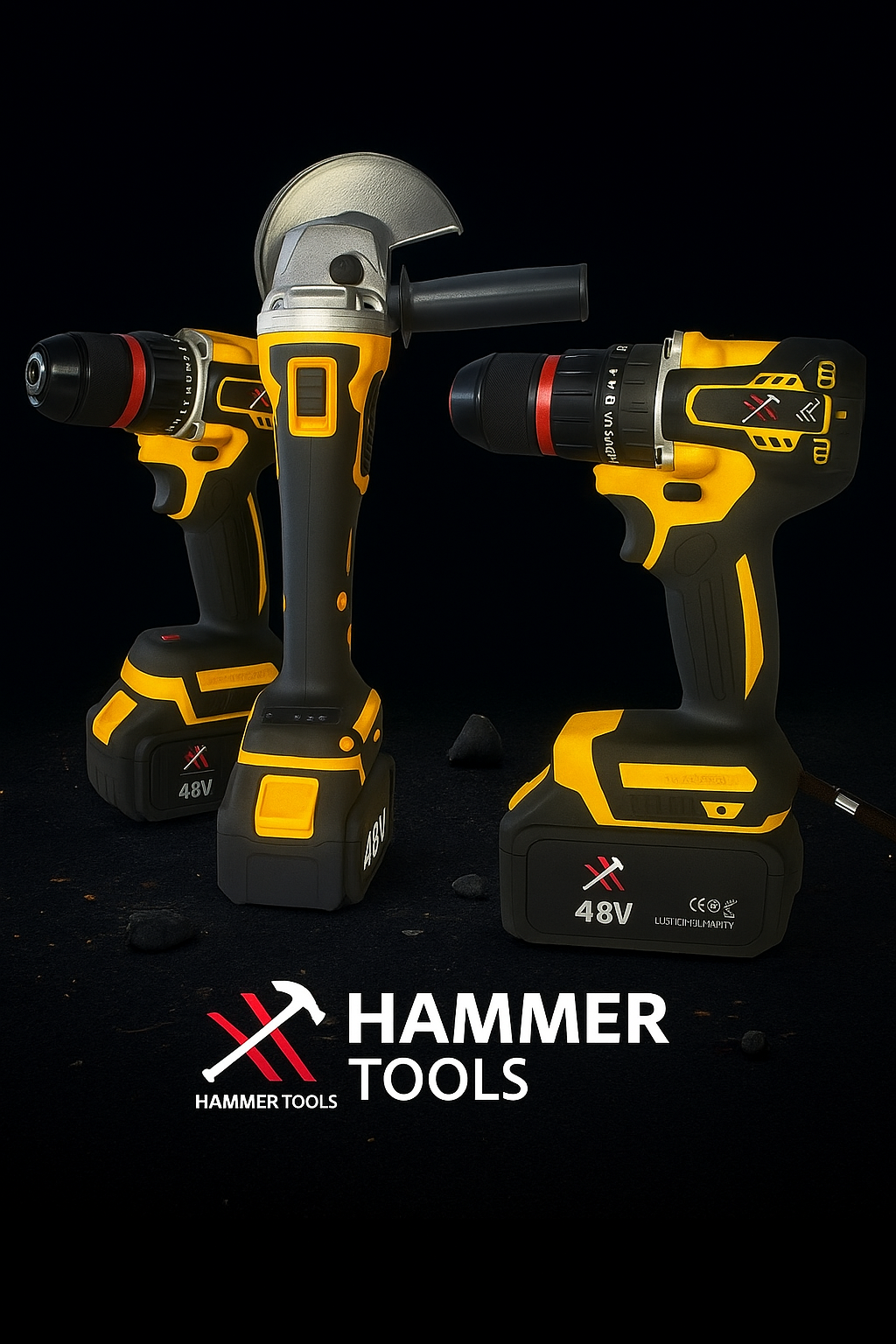 HAMMER TOOLS 4u1 Set - 4x48V 5Ah Li-Ion