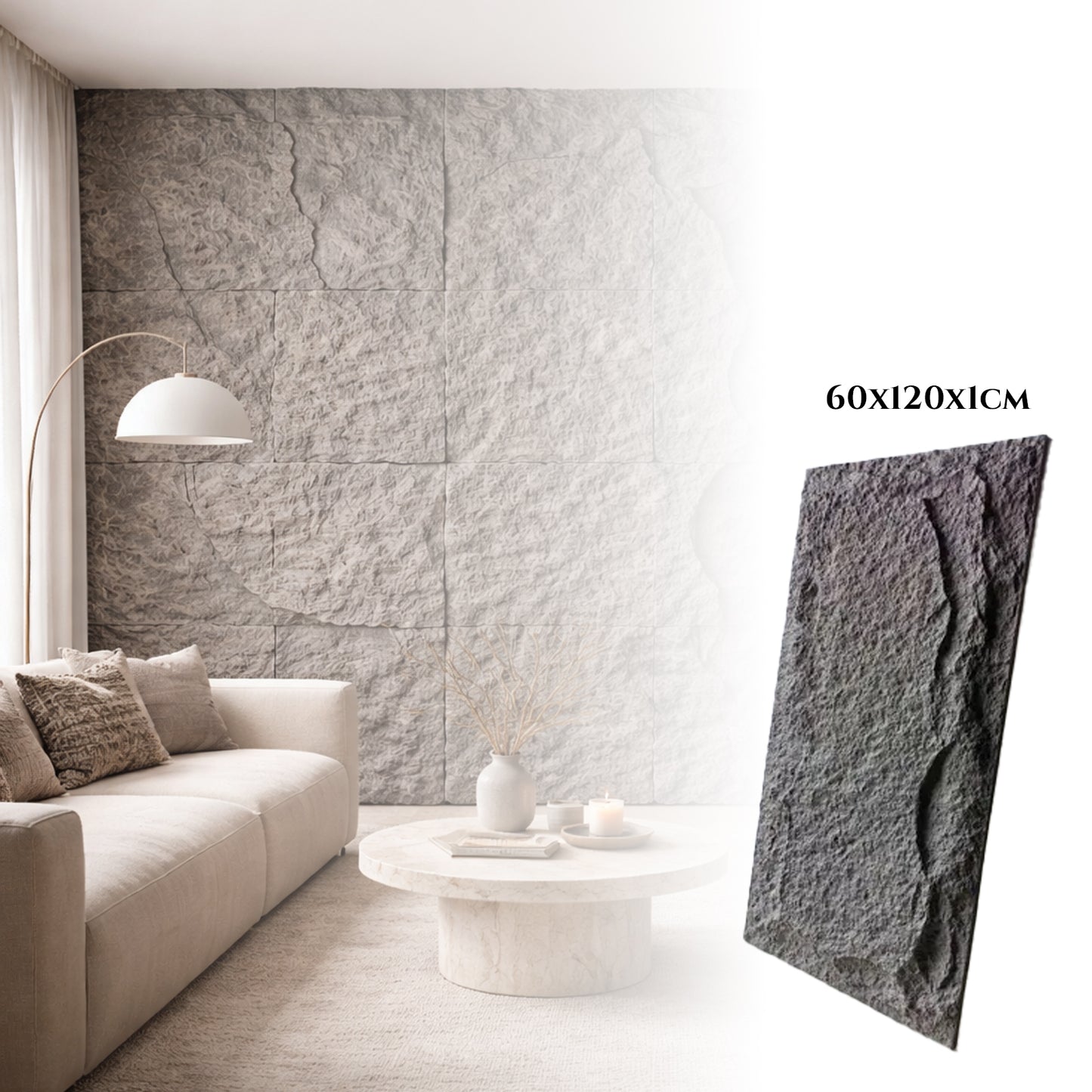 3D Zidni panel - Stone