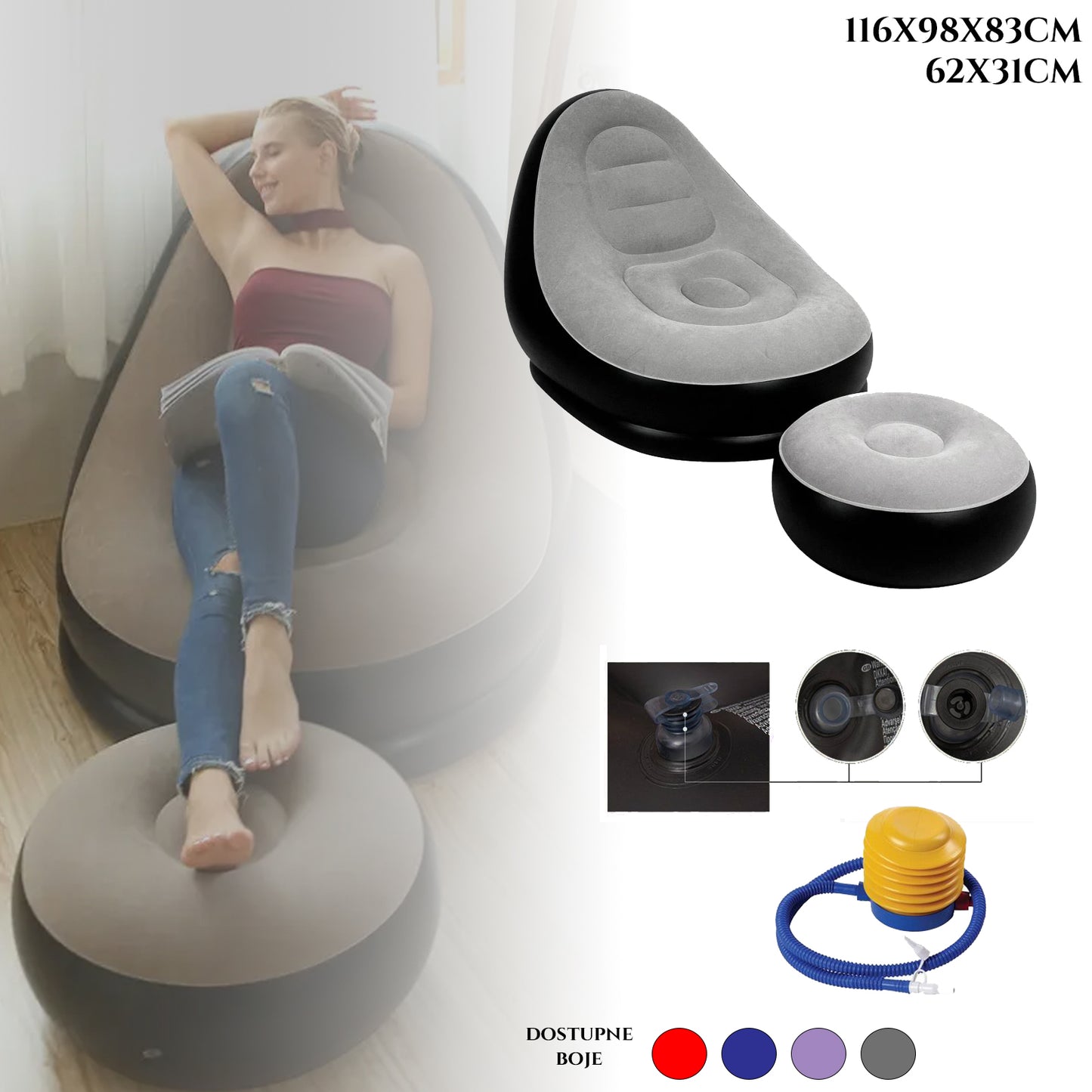 STOLICA SA JASTUKOM NA NAPUHAVANJE