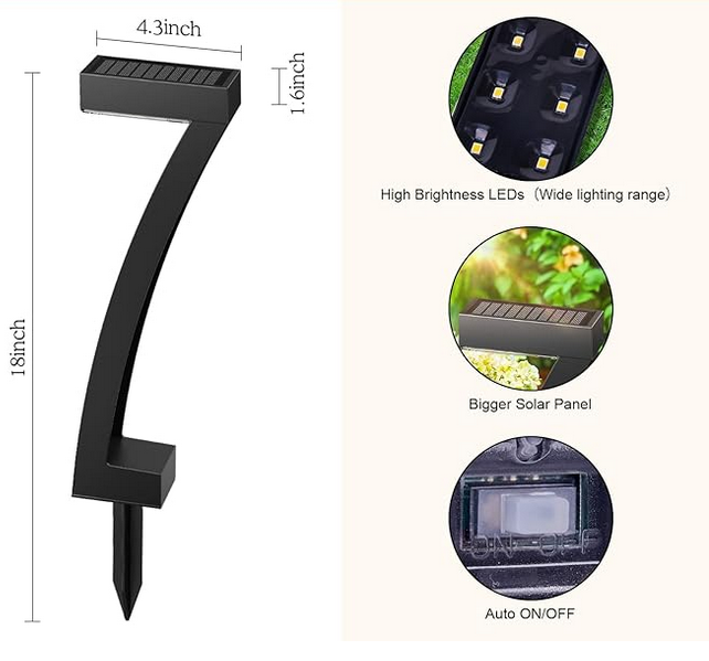 LED Solarne vrtne lampe 6 kom N251