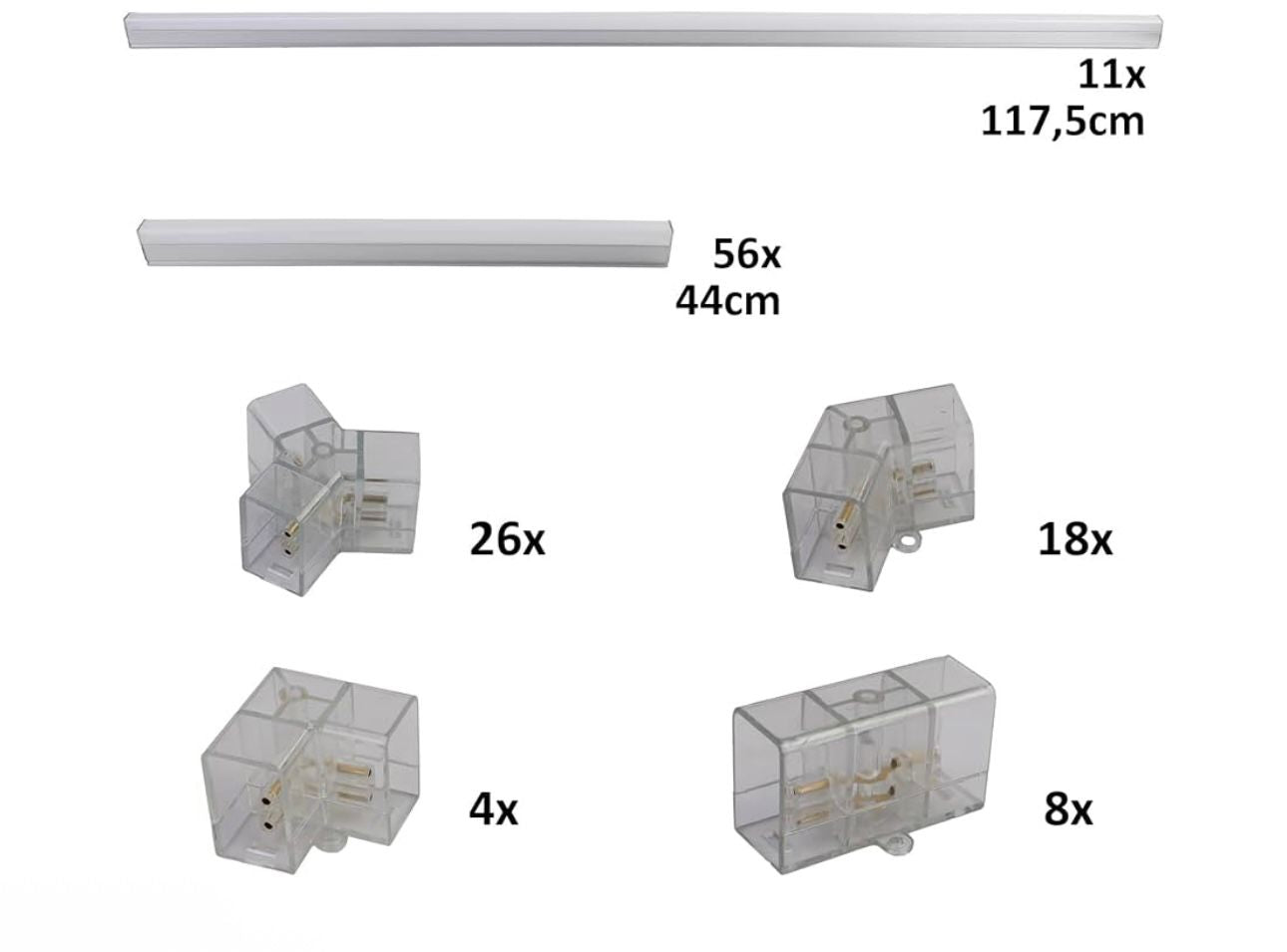 Hexagon LED mreža 484x243 cm