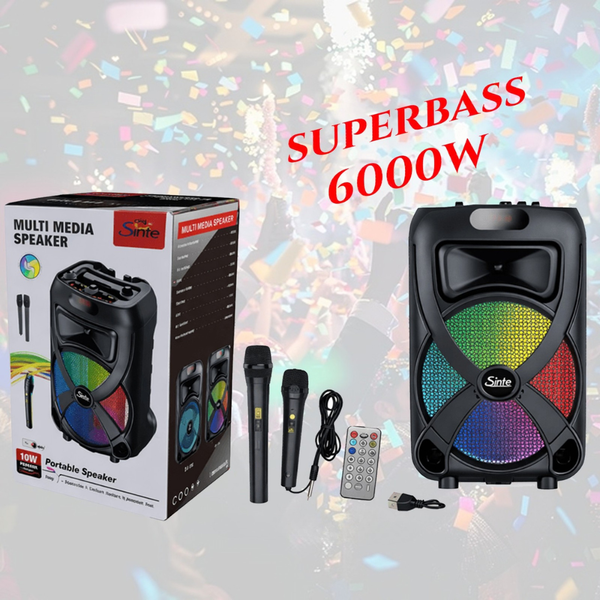 SuperBass 6000W Party Zvučnik
