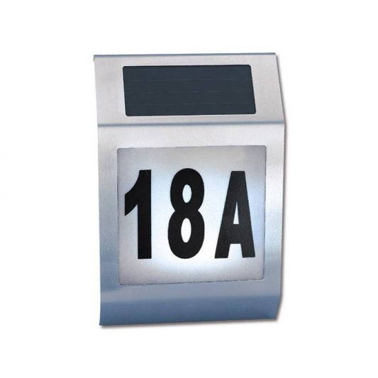 Solarna LED svjetiljka s kućnim brojem