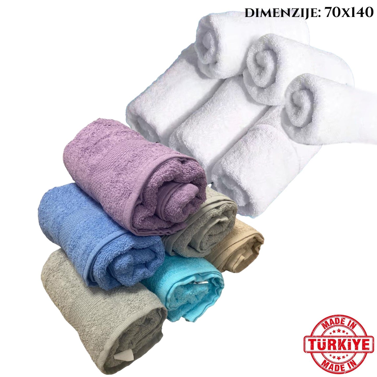 TURSKI RUÄNICI 70X140 6KOMADA