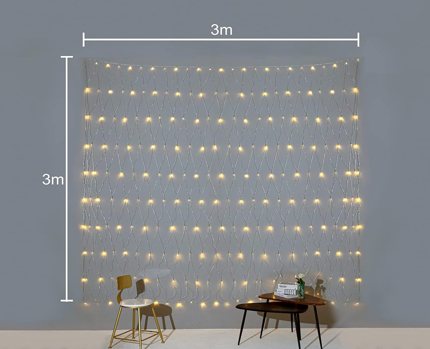 LED LAMPICE MREŽA 3X2M/3X3M