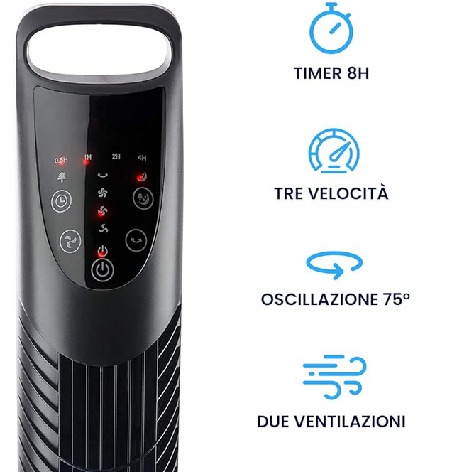 STUPNI VENTILATOR 40 w SA DALJINSKIM