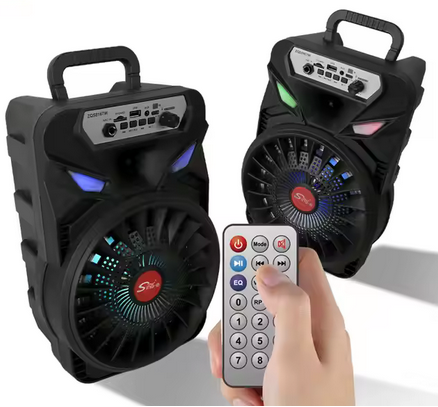 SUPER BASS ZVUČNIK 8 INCH SA BEŽIČNIM MIKROFONOM I DALJINSKIM 3000mah-ZQS8167w