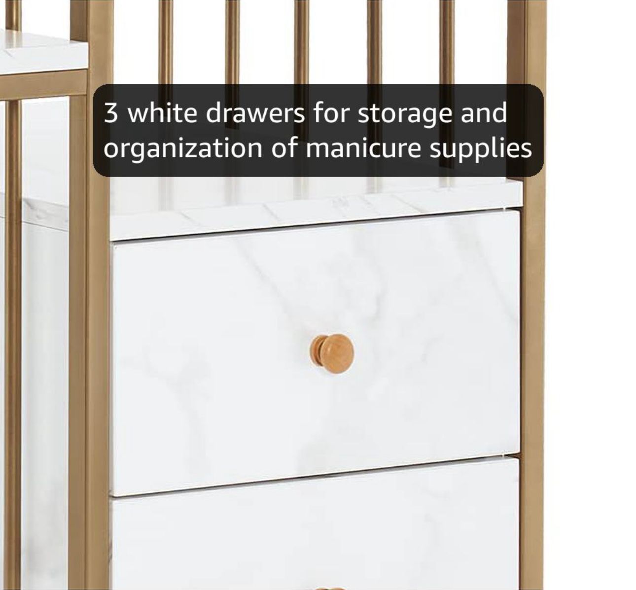 Stol za šminkanje Gold