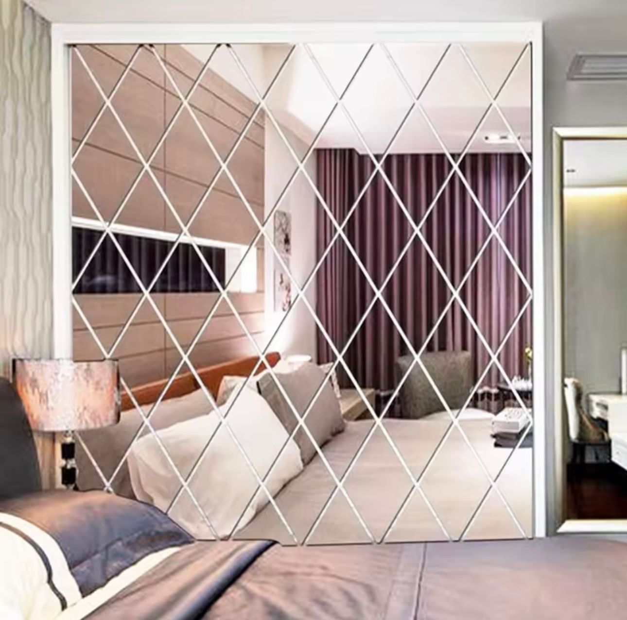 Dekorativne zidne zrcalne pločice