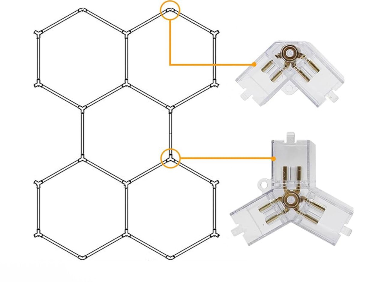 Stropni LED Hexagon 240×180 cm