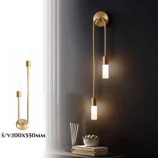 Zidna lampa Modern Duo - zlatna